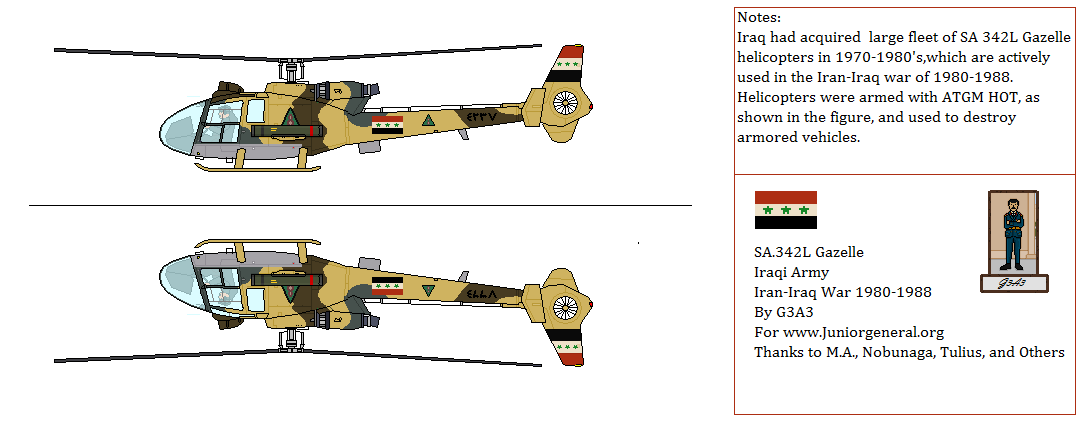 Iraqi SA-342L Gazelle