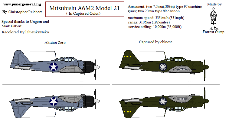 Mitsubishi A6M2 Model 21