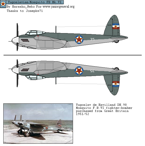 Yugoslavia Mosquito FB MkVI