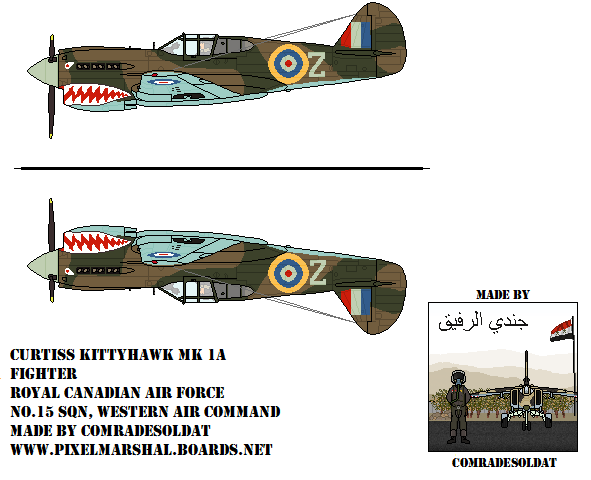 Canadian Curtiss Kittyhawk Mk.1A