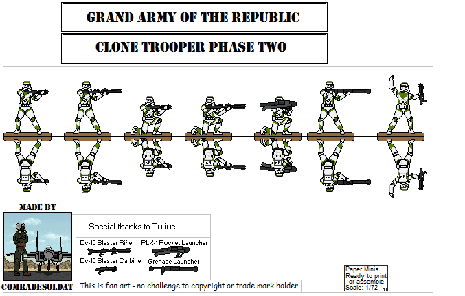 Galactic Republic Clone Troopers Ph 2 422nd siege battalion