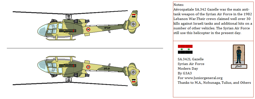 Syrian Gazelle Helicopter