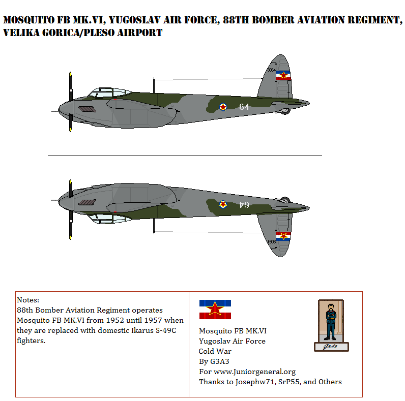 Yugoslavian Mosquito FB Mk VI
