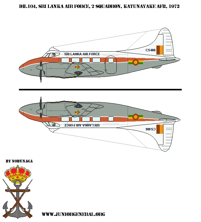 Sri Lankan DH 104 Aircraft