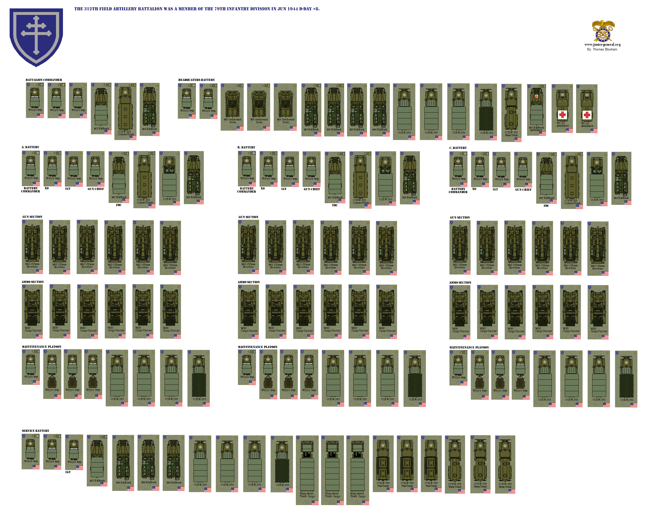 US 312th Field Artillery Battalion