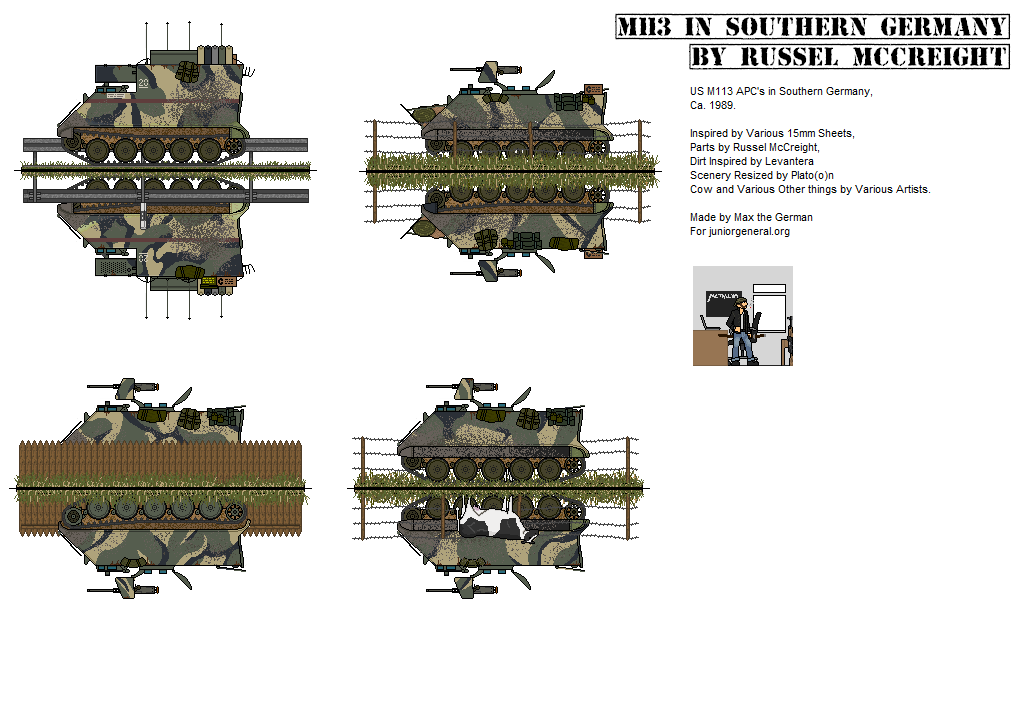 US M113 APCs