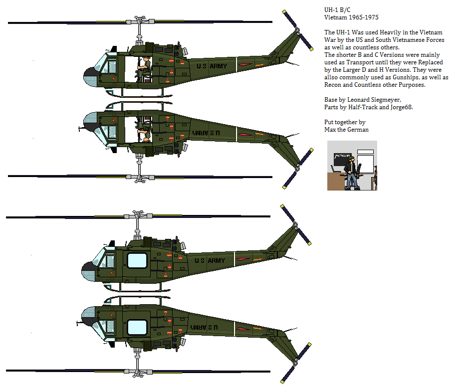 US Huey Helicopters