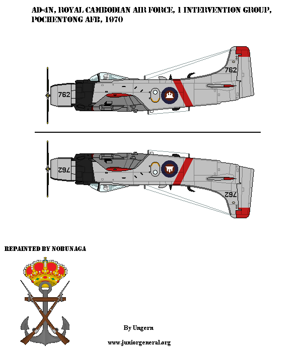 Cambodia AD-4N Aircraft