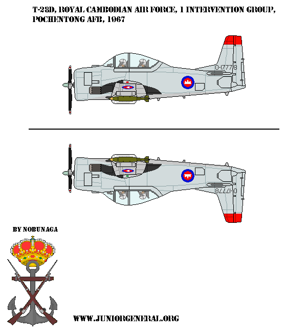 Cambodia T-28D Aircraft