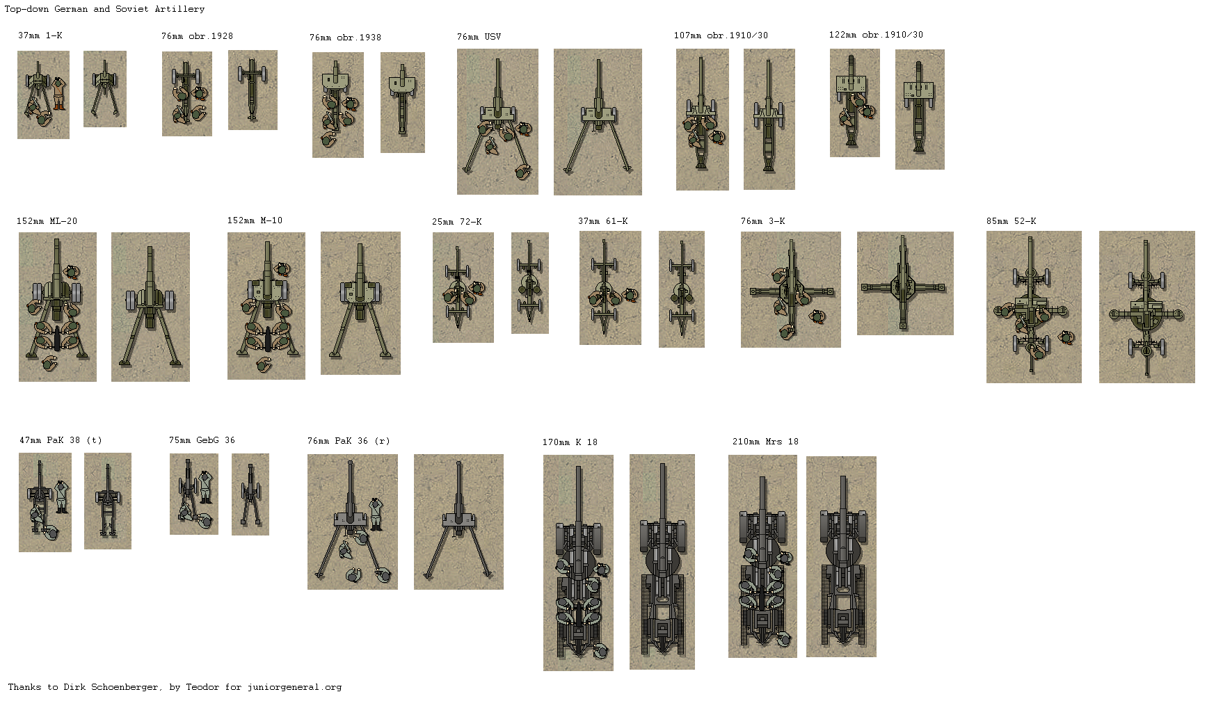 German and Soviet Artillery