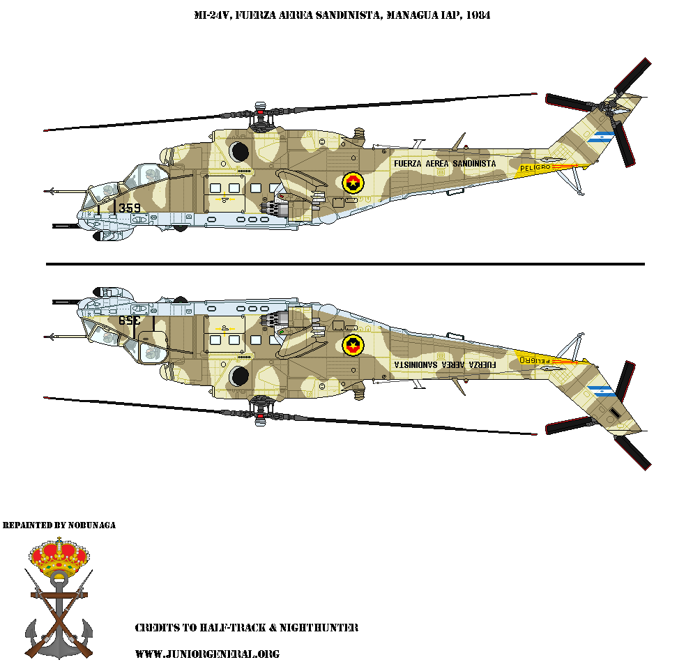 Nicaraguan Mi-24V Helicopter