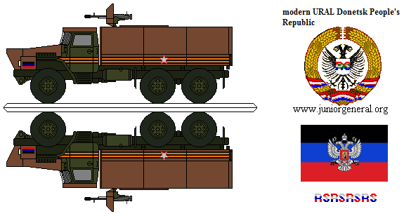 URAL Donetsk People's Republic Armed Truck