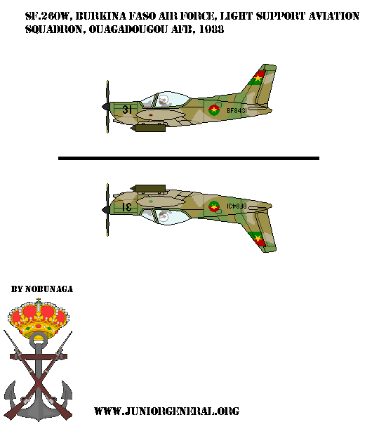 Burkina Faso SF 260 Aircraft