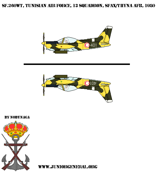 Tunisian SF 260WT Aircraft