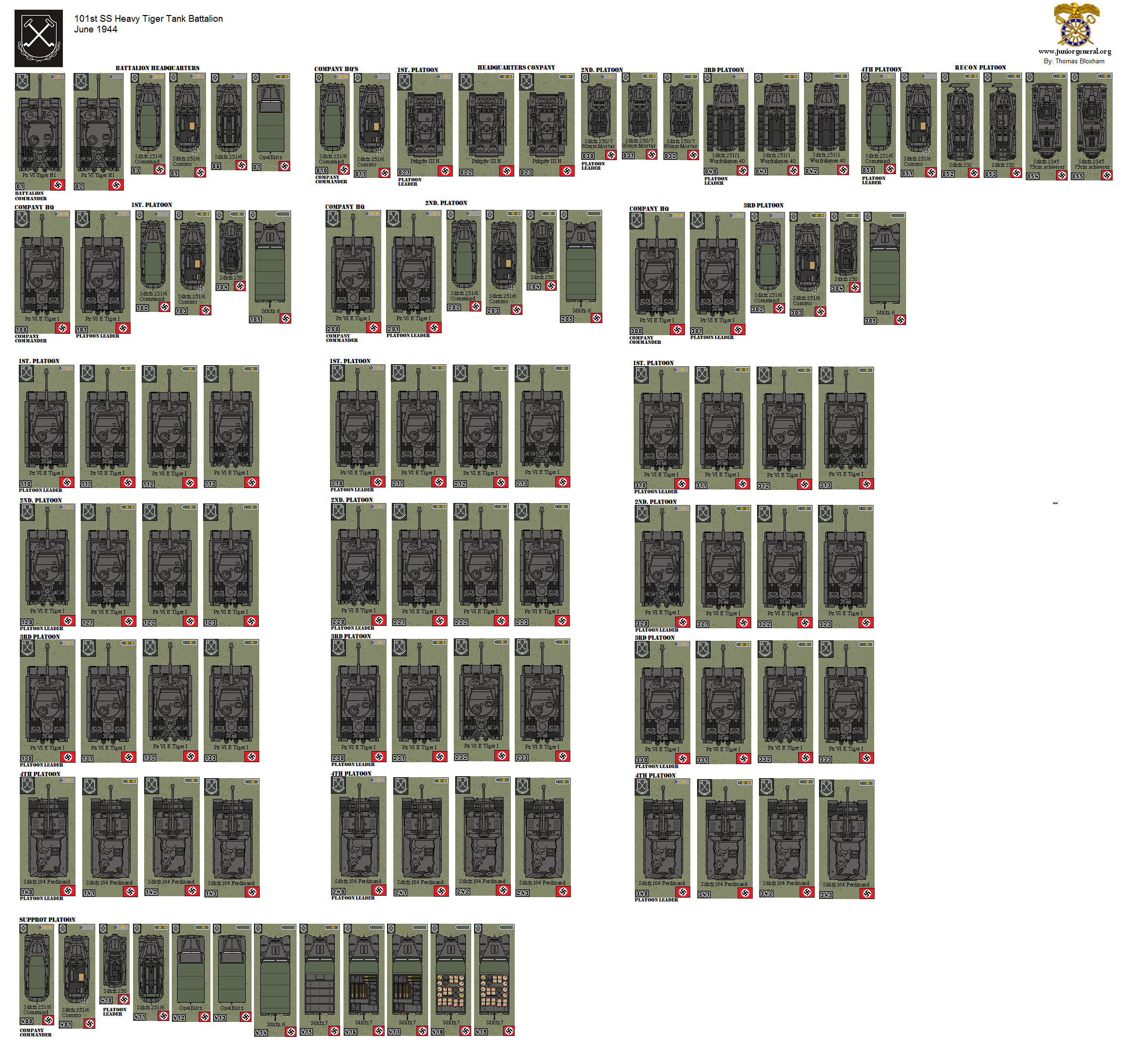 German 101st SS Heavy Tank Battalion