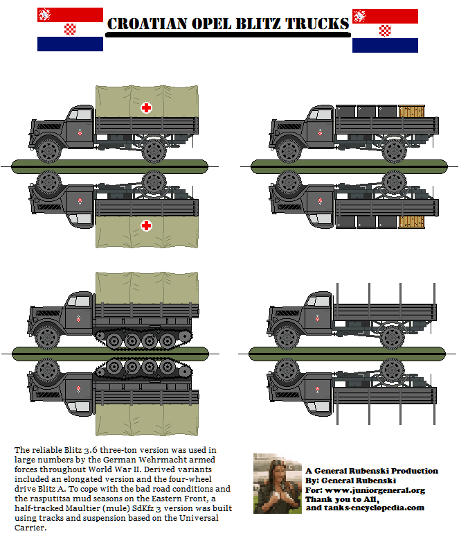 Croatian Opel Blitz Trucks