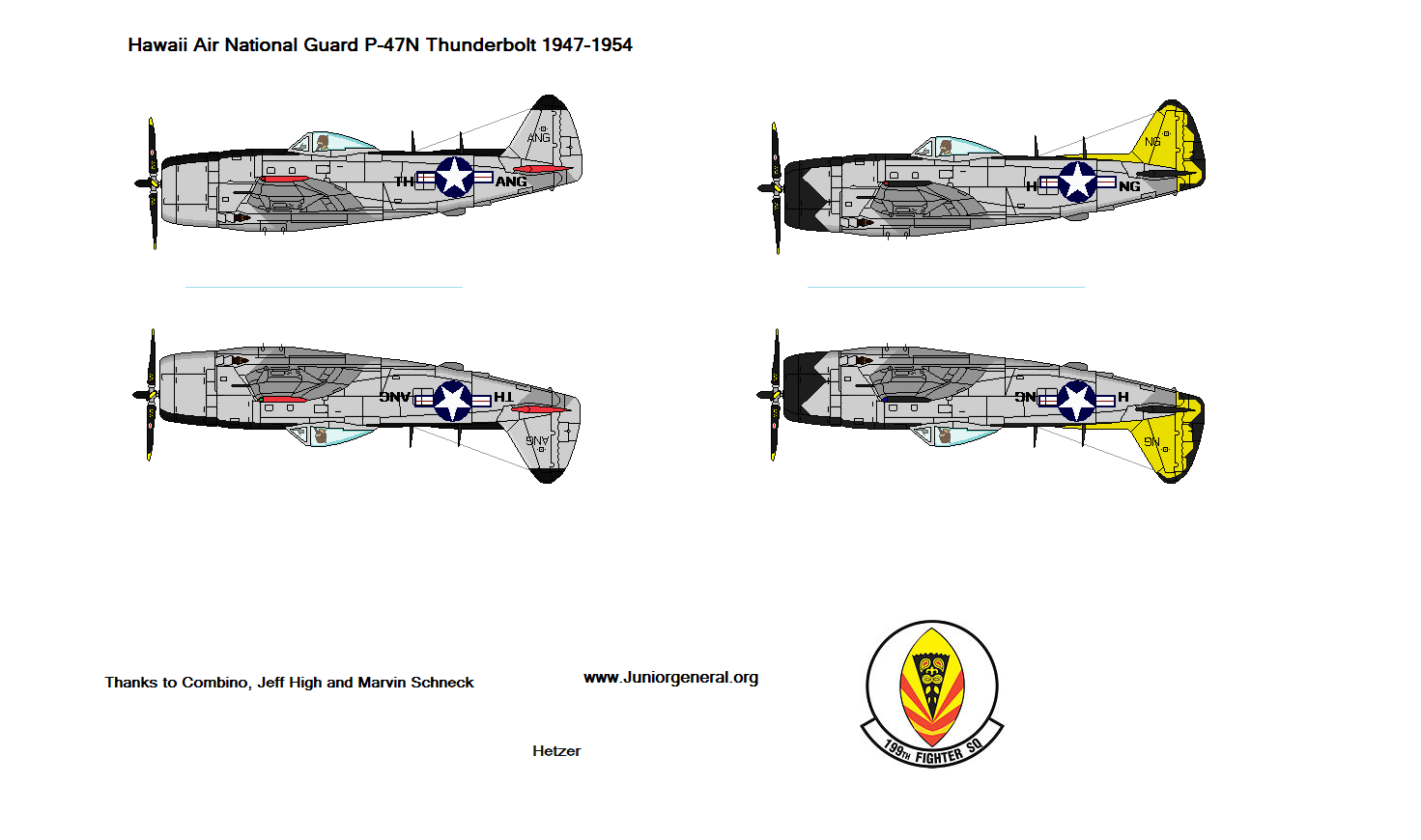 US Air National Guard P-47 Thunderbolt