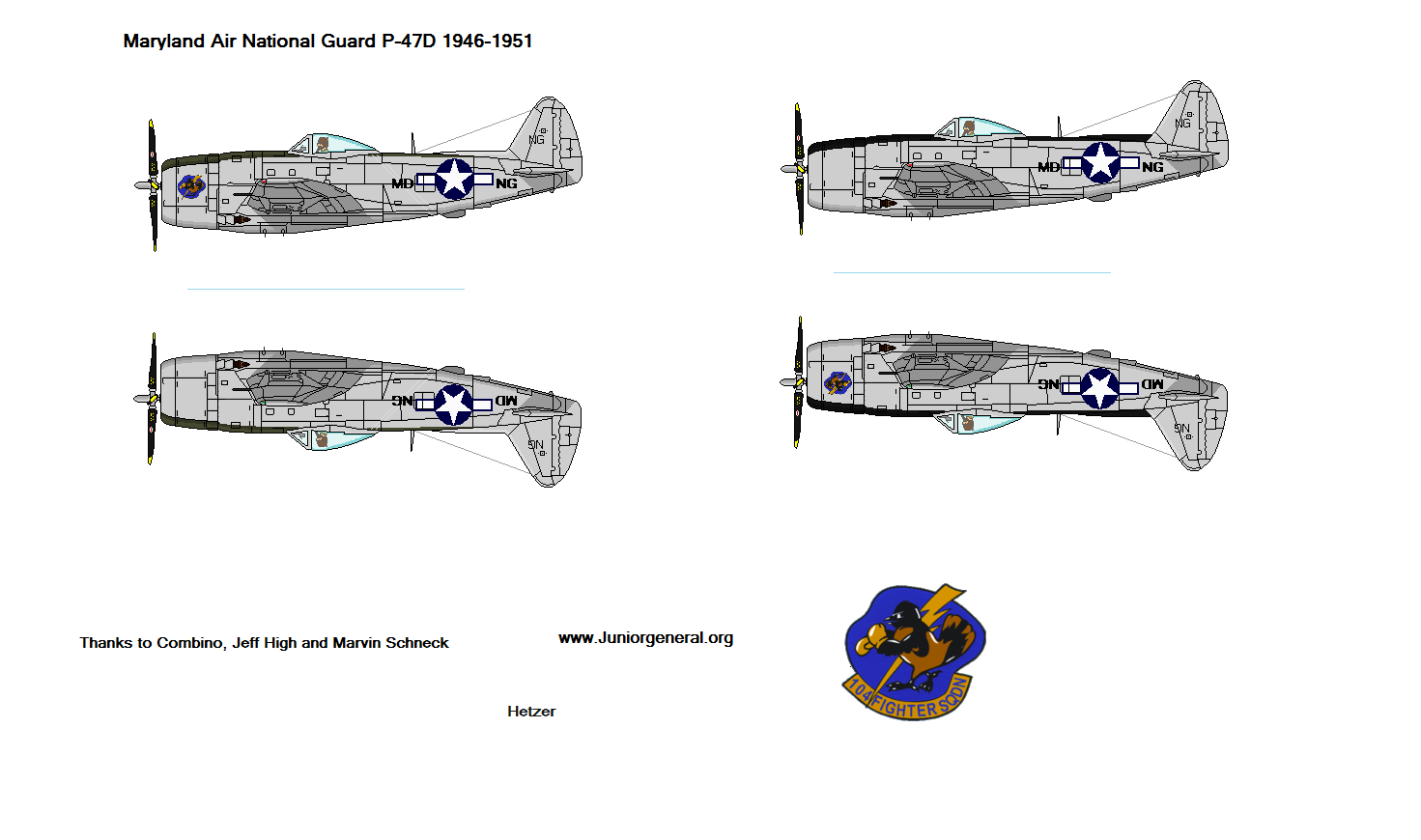 US Air National Guard P-47 Thunderbolt