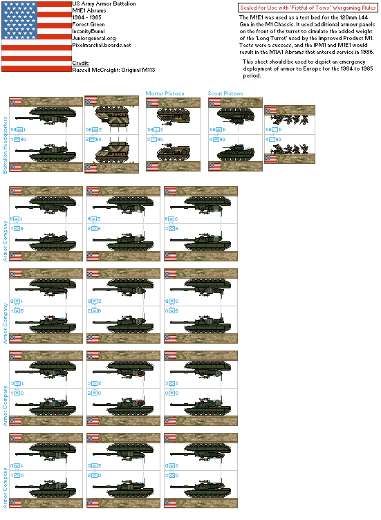 US M1E1 Abrams Tank