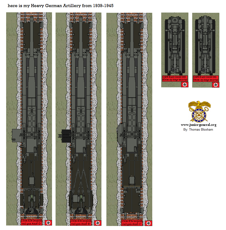 German Heavy Artillery Rail Guns
