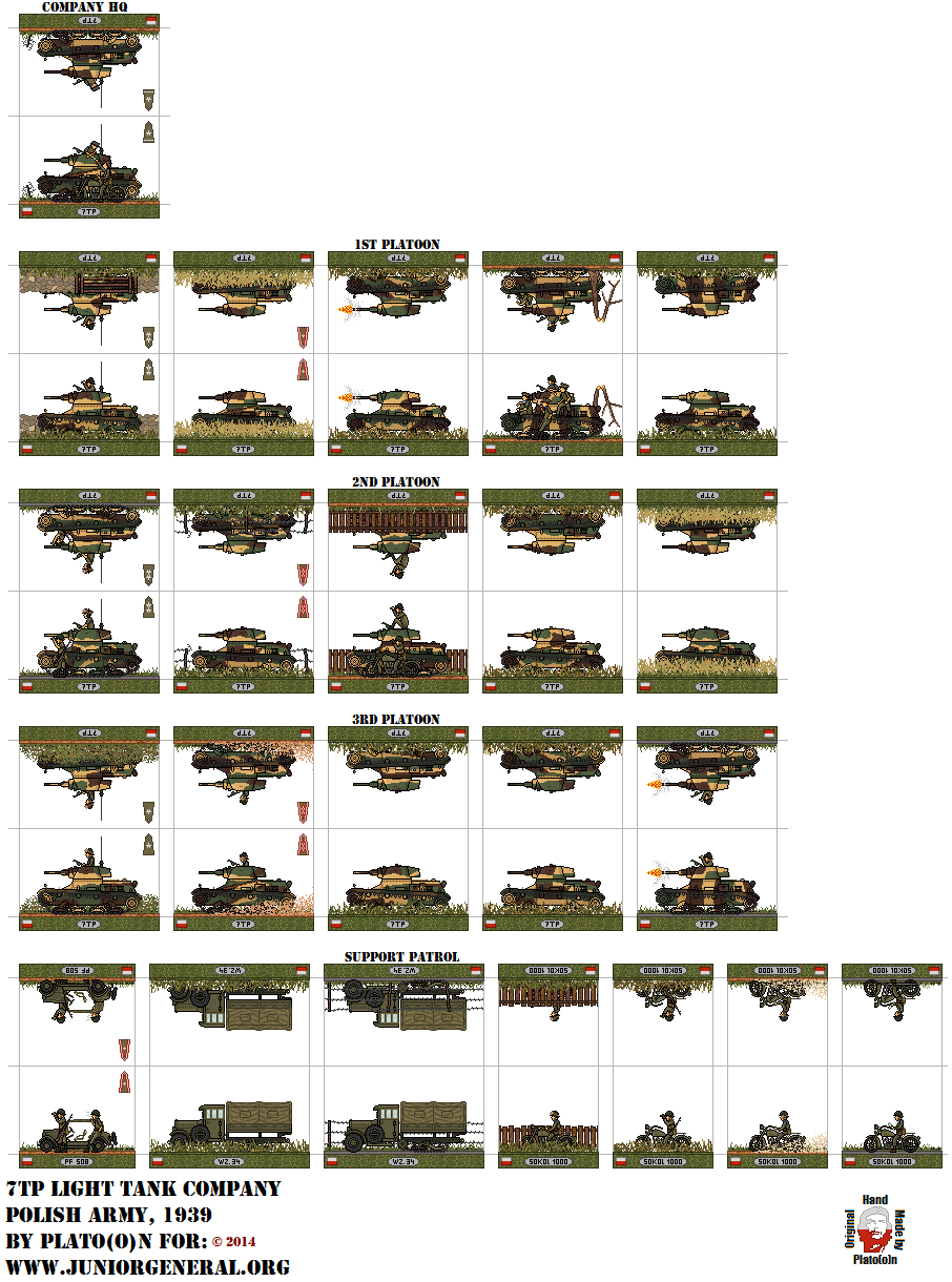 Polish 7TP Light Tank Company