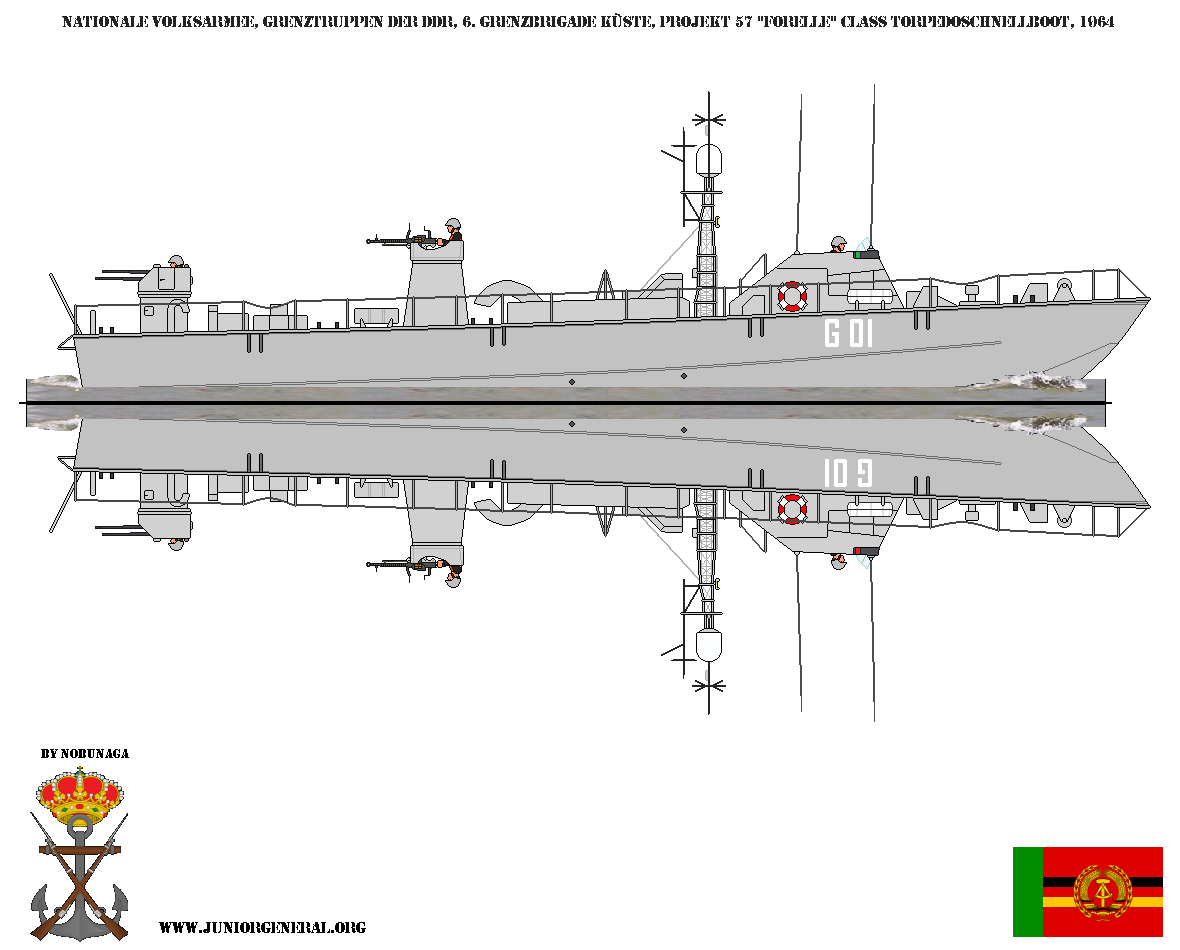 East German Project 57 Forelle Class Torpedo Boat