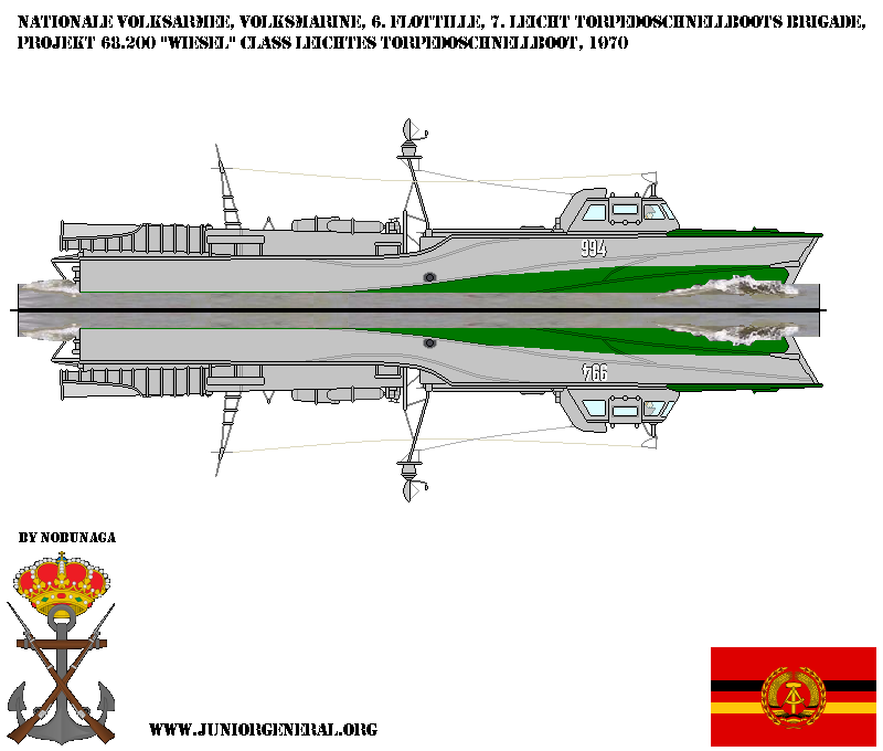 East German Project 68 Wiesel Class Torpedo Boat