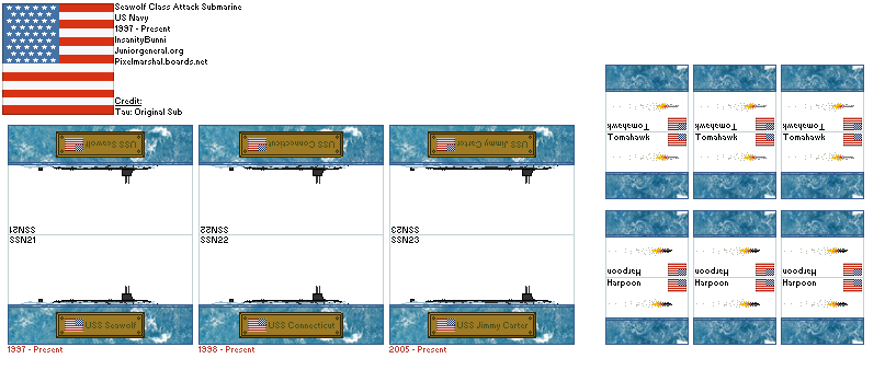 US Sea Wolf Attack Submarines