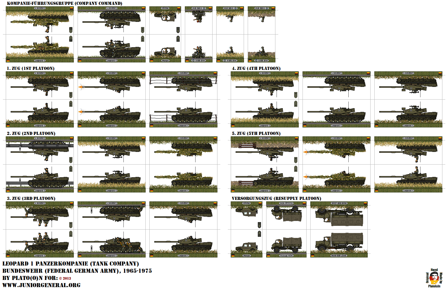 German Leopard I Tank Company