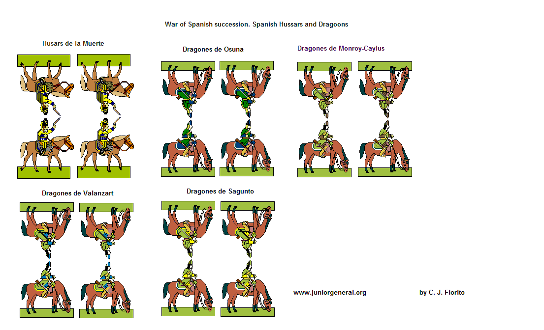 Spanish Hussars and Dragoons