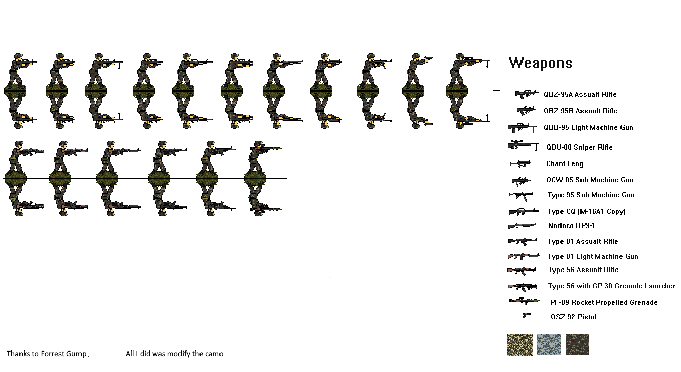 Chinese PLA Woodland Camo