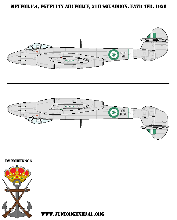 Egyptian Meteor F-4 Aircraft