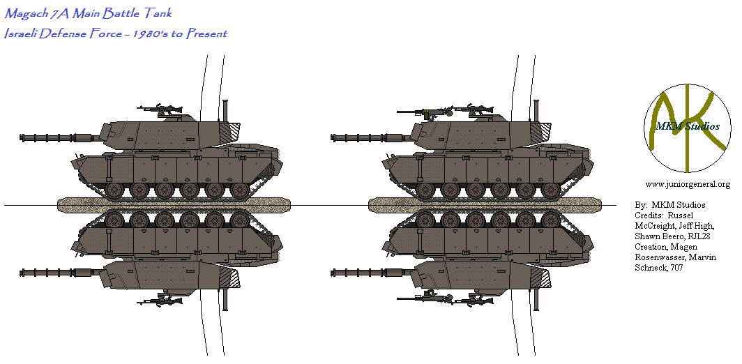Israeli Magach 7A Tank