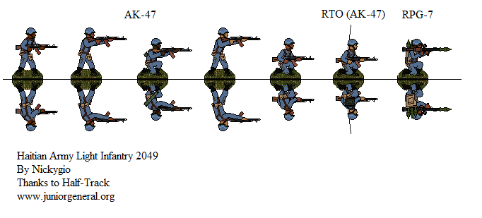 Haitian Army light infantry